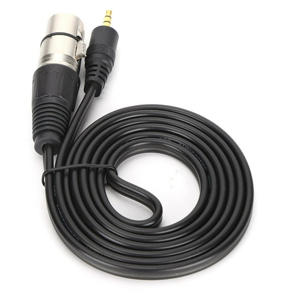 Microphone Cable 3.5mm Male to XLR Female PVC Microphone Cord for Digital Camera and PC