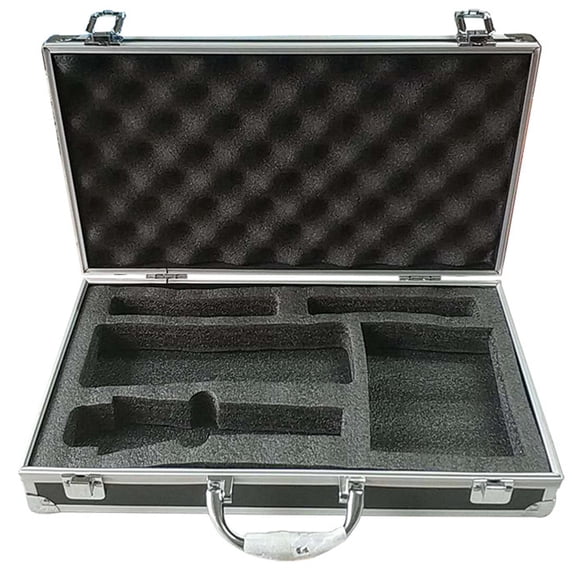 Microphone Carrying Case Impactproof 1x Mic Bag EVA Foam Interior Hard Shell White