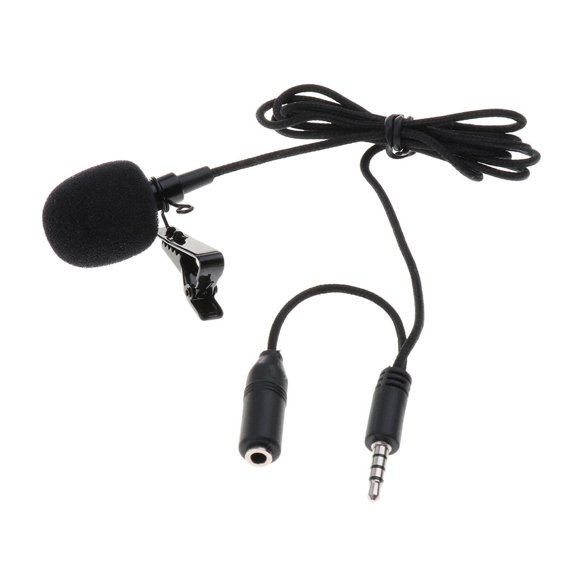 Microphone Condenser Plugging in Microphone 3.5mm for & Android Smartphone, Interview Headphones Skype