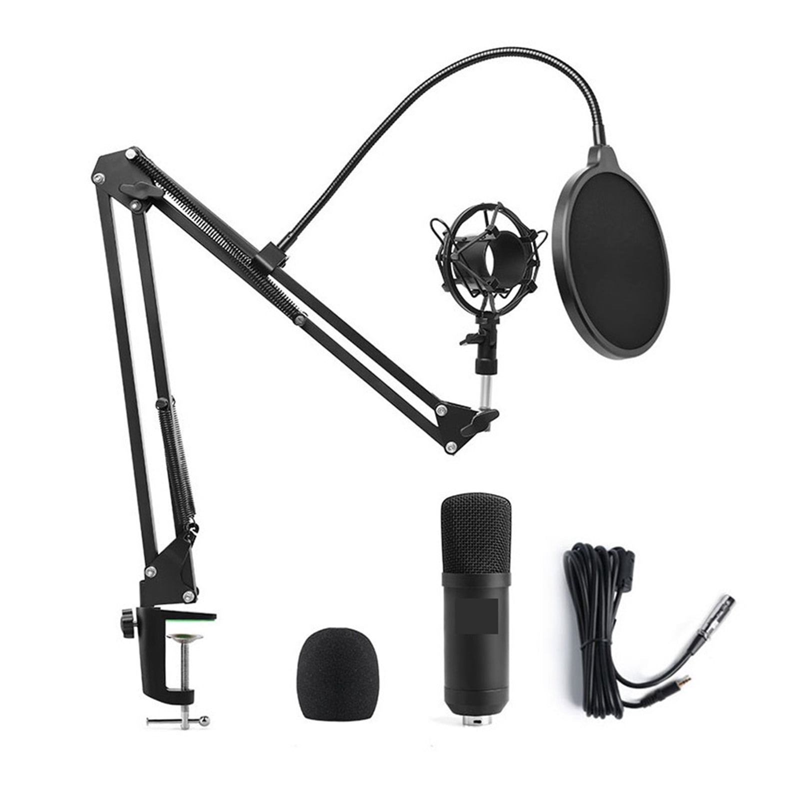 Microphone Condenser Professional Recording Studio Interface,Sound Card Podcasting Microfone