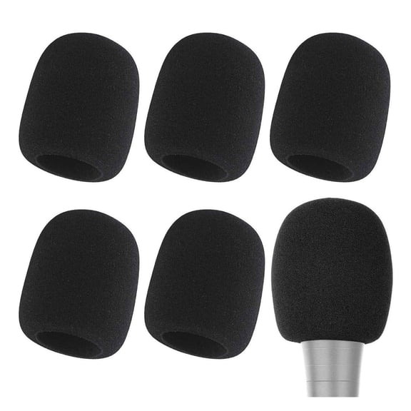 Microphone Cover - Foam Mic Covers Windscreen Suitable for Most Standard Handheld Microphone 6 PCS