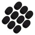 Microphone Earphone And Lapel Microphone Cover/Spray Cover Black 10 Pcs