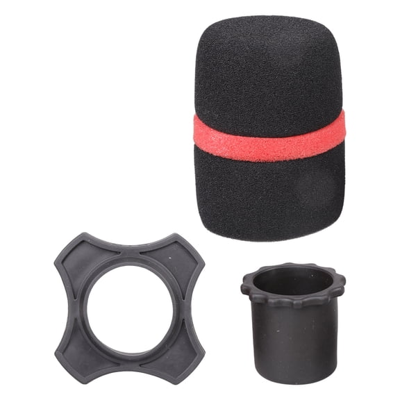 Microphone Foam Covers AntiRoll Rings Microphone Foam Windshield Windscreen For Professional Singers And Podcasters