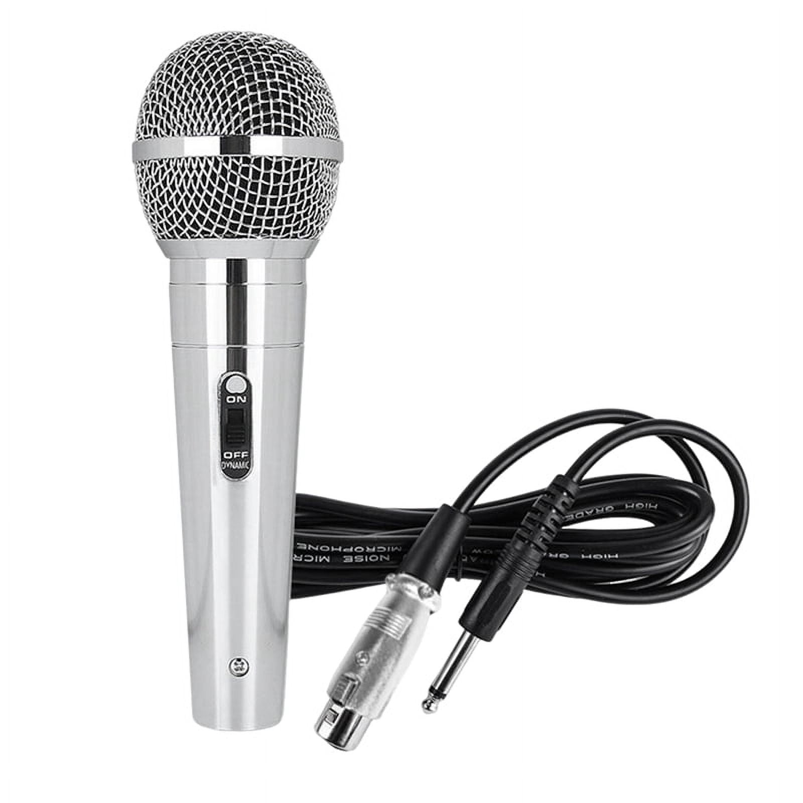 Microphone Handheld Professional Wired Metal Dynamic Microphone Clear