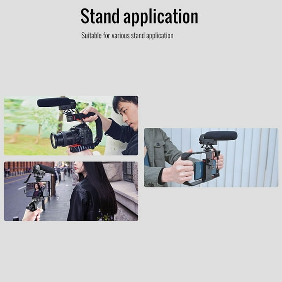 Microphone,Interview Mic Low Cut Switch 3.5mm Windscreen Cold Mount With Windscreen Cold 3.5mm With Windscreen Dslr Condenser Interview Mic Switch 3.5mm With Low Cut Switch Mic Low Cut Buzhi