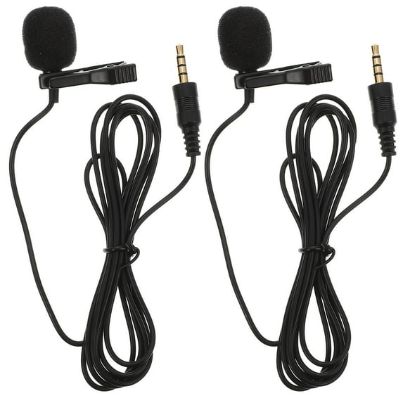 Microphone Mic Lapel Streaming Collar Mini Live Laptop Free Hand Condenser Smartphone Amplifier Cellphone Corded Phone