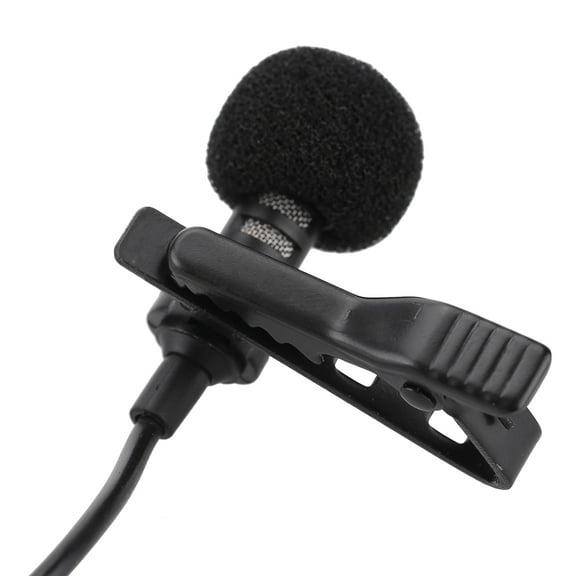 Microphone,Mic Pad Computer Portable Clip-on Clip-on Mic Portable 3.5mm Condenser Wired Computer Pc Laptop Hands-free 3.5mm Condenser Lavalier Hands-free Condenser Wired Mic Buzhi