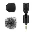 thumbnail image 1 of Mini Mini Plug-in Smartphone Microphone Mobile Phone Mic Cardioid Pickup Type-C Plug 90 Angle Adjustable With 2pcs Windscreen For Smartphone Live Streaming Vlog Online Singing, 1 of 7