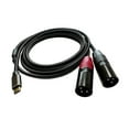 thumbnail image 1 of Microphone Mixer Audio Cable USB C to XLR Male Brass PVC 1m for Laptop Speaker Amplifier, 1 of 9