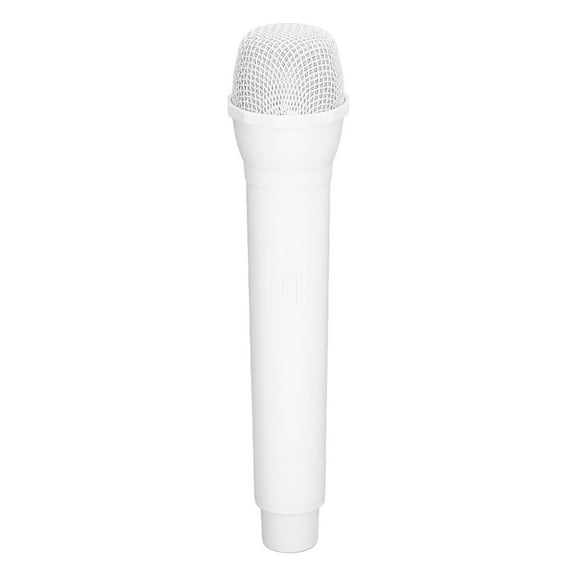 Microphone Model Microphone Prop ABS Fake Microphone for Cosplay Simulate Speech Practice Stage White