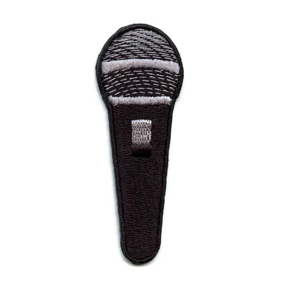 Microphone Patch Mix Vocal Embroidered Iron On