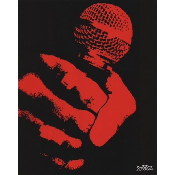Microphone Poster by Steez (8 x 10)