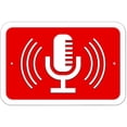 thumbnail image 1 of Microphone Recording Streaming Broadcasting Singing Radio Podcast Sign, 1 of 1