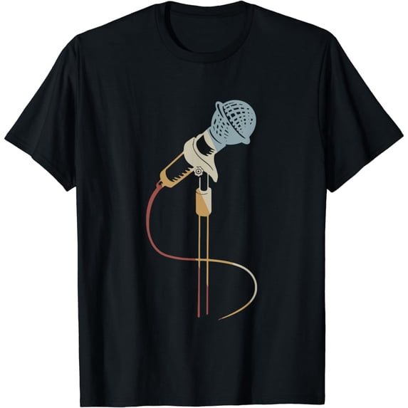 Microphone Retro Style Vintage T-Shirt