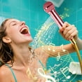 thumbnail image 1 of Microphone Shaped Showerhead High Pressure Rain Shower Head with Handheld Feature for Bath Experience Let's Sing Hearts Out, 1 of 8