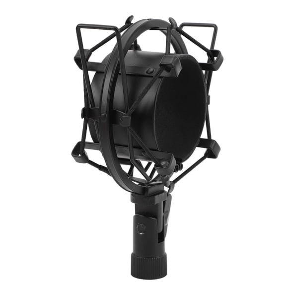 Microphone Shock Mount Clip, Aluminum Alloy Microphone Shock Mount for 55-65mm Diameter Mic