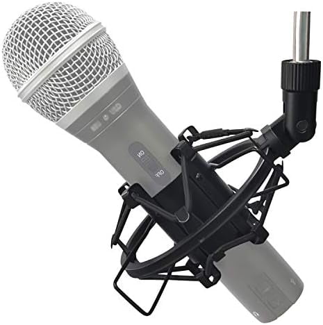 Microphone Shock Mount Holder For Samson Q2U SM58 ATR2100-USB Behringer Xm8500, Clip Holder Mount for Diameter 28mm-32mm Dynamic Microphone Like AT2005-USB PGA48 PGA58,