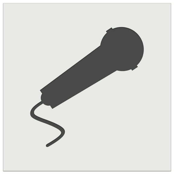 Microphone Solid DIY Cookie Wall Craft Stencil - 7.0 Inch