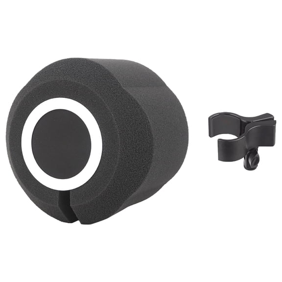Microphone Sound Isolation Sponge Sleeve Noise Canceling Recording Windscreen for Live Performances and Studio Setting