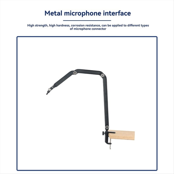 Microphone Stand Adjustable Suspension Boom Stand for Wireless Condenser Mic Recording Studio Scissor Arm Stand