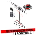 thumbnail image 1 of Microphone Stand with Boom Arm, XLR Cable and Mic Clip (Pack of 5) by Griffin - Tripod Telescoping Quality for Studio, Karaoke, Live Performances, Conferences 20 ft Pro Audio Mic Cord Patch, 1 of 14