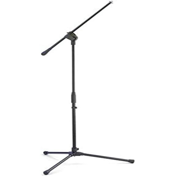Microphone Stand &  Dynamic Mic Bundle - Black  Stand with Cardioid Vocal Mic, XLR  for Studio Live Performance