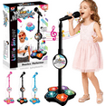 thumbnail image 1 of Microphone Toys Mini Karaoke Machine, Portable Music Microphones with LED Lights,  Music Toys Birthday Party Gifts for Little Singers, 1 of 10