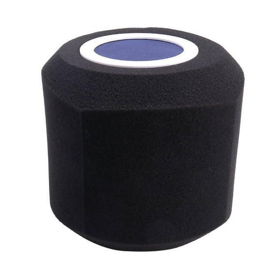 Microphone Wind -Filter Shield Acoustic for Record Studios Mic Sound-Absorbing Foam for Most Microphones Stand A,1x Moving coil Microphone Wind Shield,Black&White&Blue