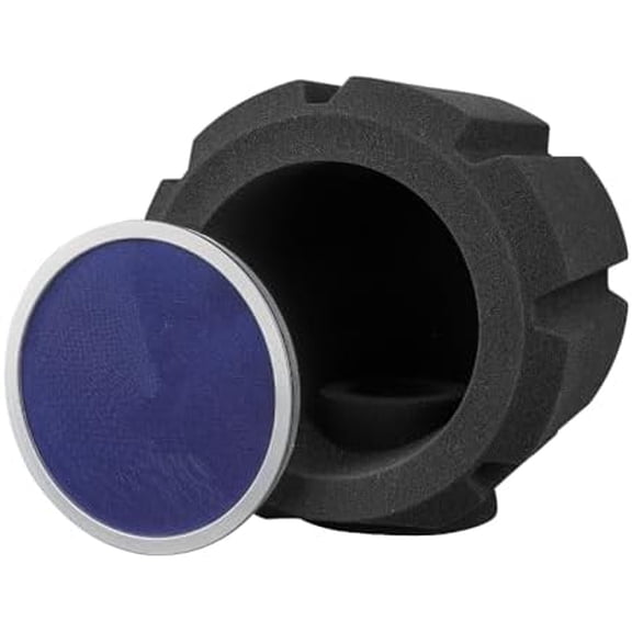 Microphone Wind Shield Pop Filter, Black Foam Sound Isolation Ball, Professional Acoustic Recording Studio Noise Reduction Screen$$Music