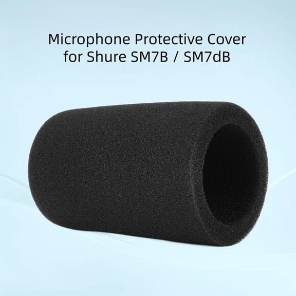 Microphone Windscreen Foam Cover For Shure SM7B / SM7dB Microphone Noise Cancellation Protective Dust Cover