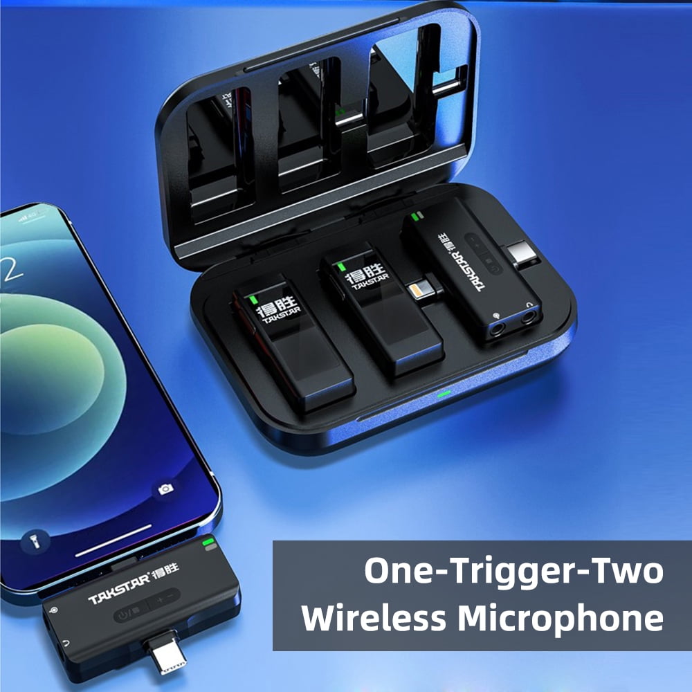 Microphones,Android Video Clipon Mic And 120m And Tf 3in1 Receiver