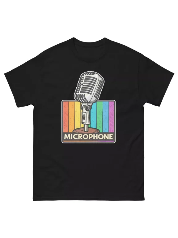 Microphones Club Nightclub Bar Nightlife Party T-Shirt