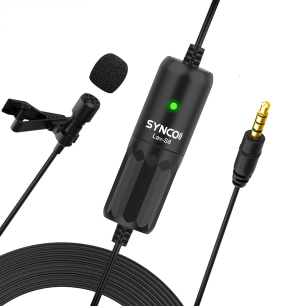 SYNCO LAV-S8 Lavalier Microphone – 3.5mm TRRS/TRS Stereo Mic For Phones, Cameras, DSLR 7 thumbnail image