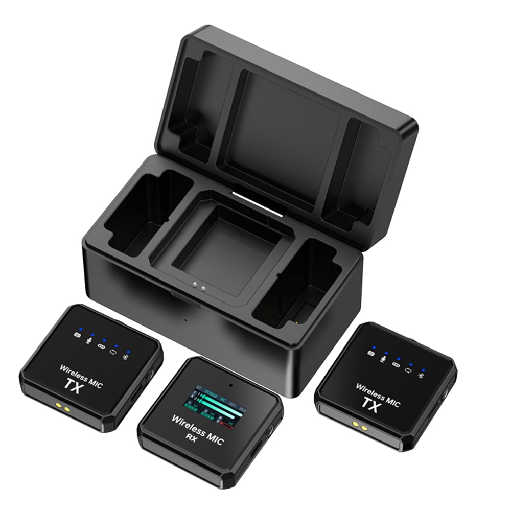 Microphones,Lavalier Clip-on 3pcs Compatible Reduction With Receiver Noise Reduction With Adapter Cables Box With Tft With Tft Screen Android Buzhi Dsfen