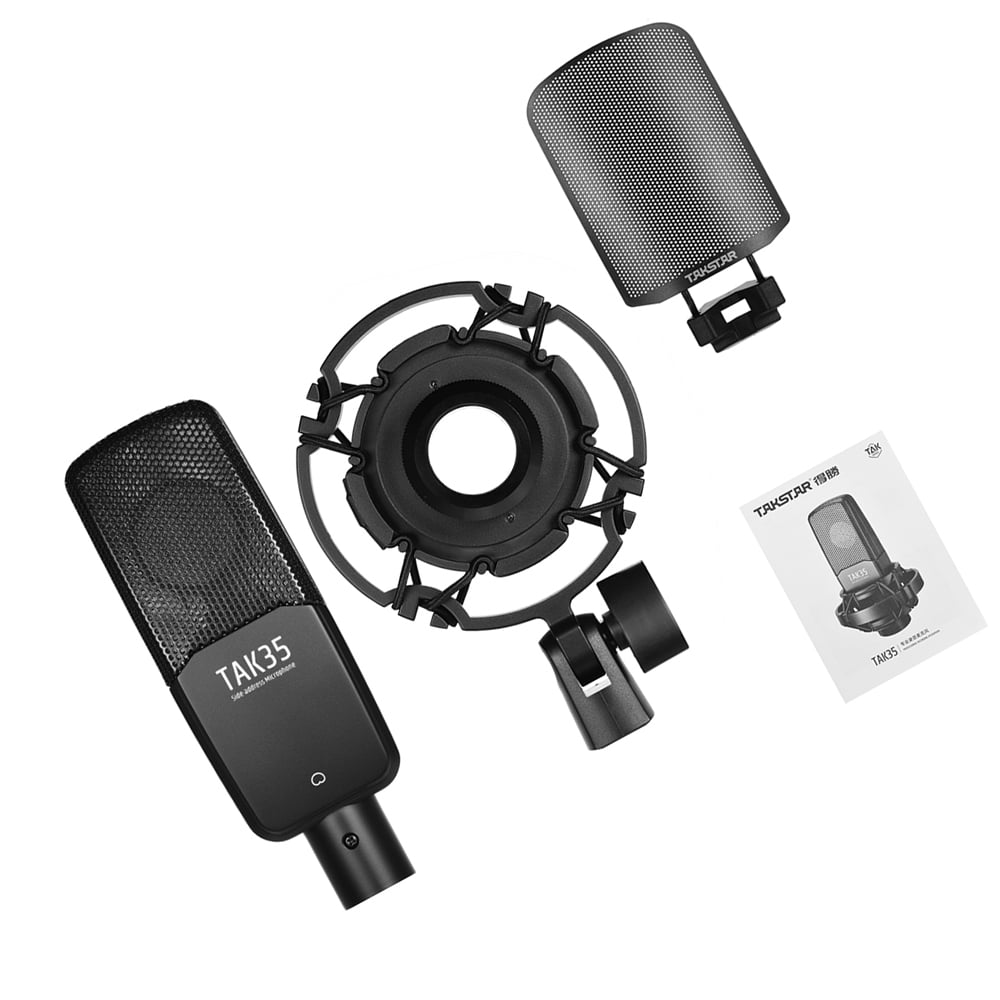 Live Vocal Condenser Mic With Tak35 Professional Condenser Mount Network
