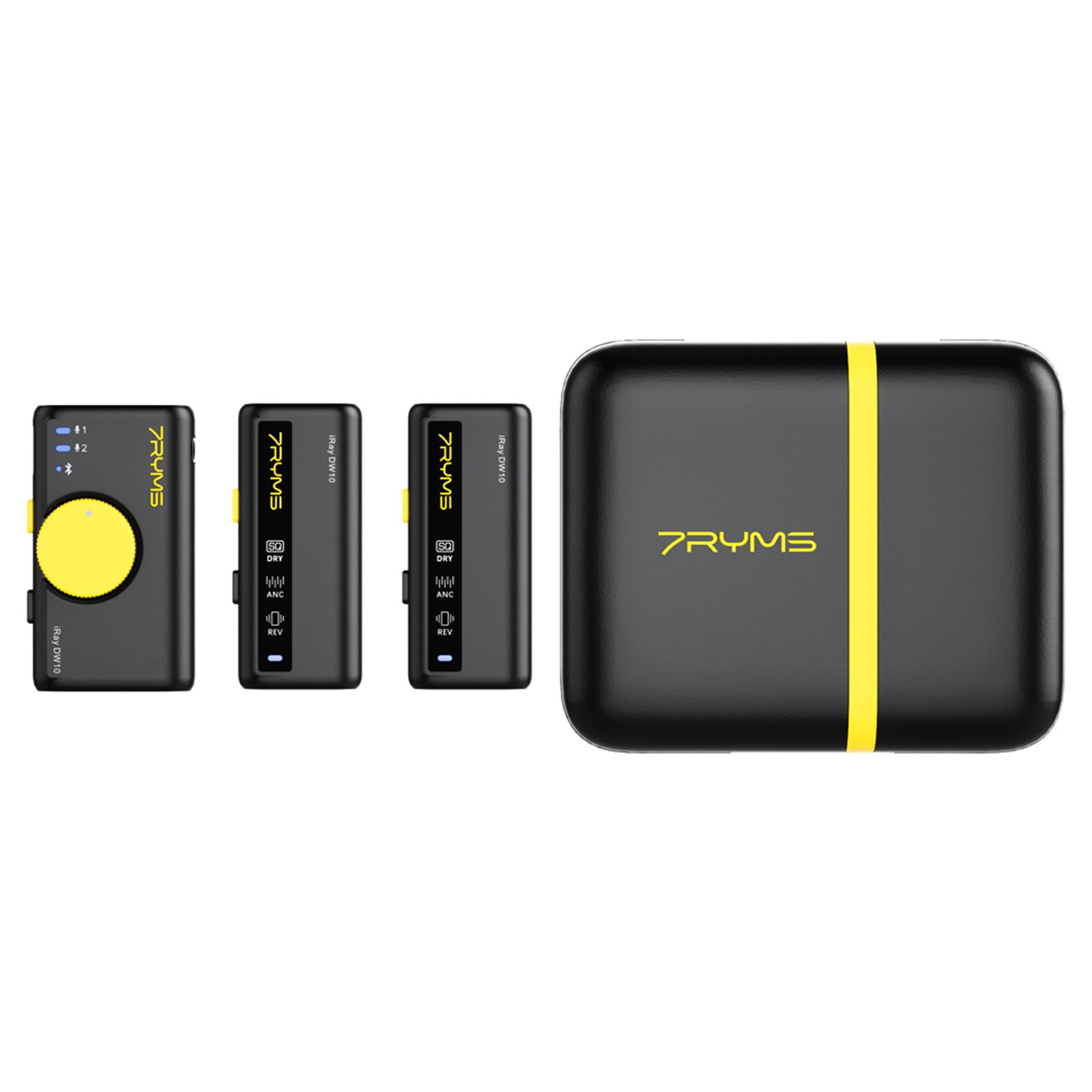 Microphones,Noise Reduction Built-in 200m 15h Duration Receiver 2 1 Reduction Built-in Bt Duration Noise Reduction With 1 Receiver Iray Dw10 With 1 200m 15h Lavalier Compatible With Android