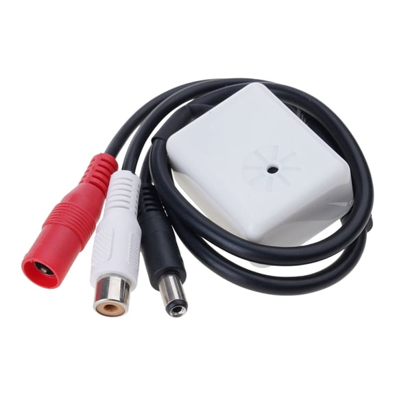 Microphones Sound Monitors Sound Pickup Sound Security Monitoring DC5V-12V Female Adapter for CCTV Camera Security