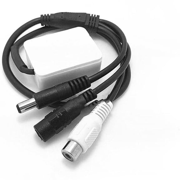Microphones Sound Monitors Sound Pickup Sound Security Monitoring DC5V-12V Female Adapter for CCTV Camera Security