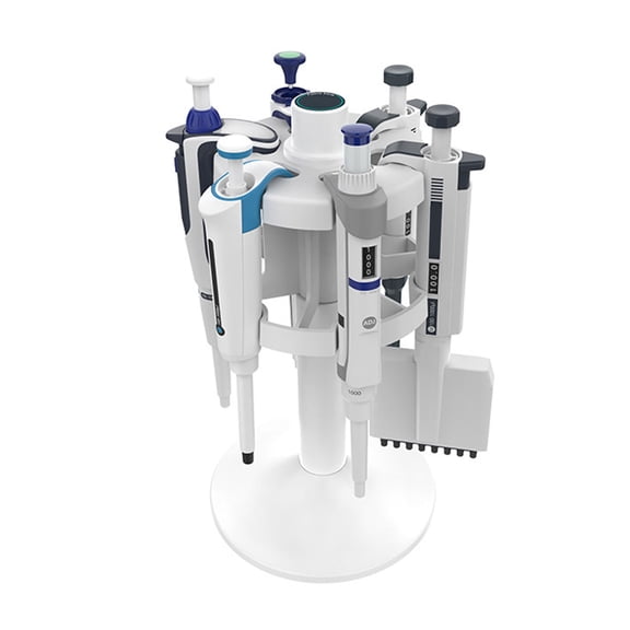 Micropipette Stand Rotatable Laboratory Pipette Holder Hold 3-9 Pipettor for Lab Organization (Pipettes Not Included)