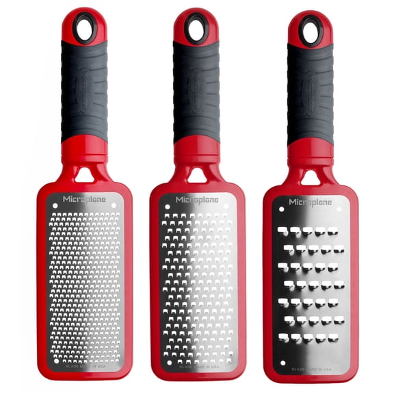 Microplane 3pc Home Series Grater Set (Red)