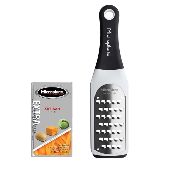 Microplane Artisan Series Extra Coarse Cheese Grater - White