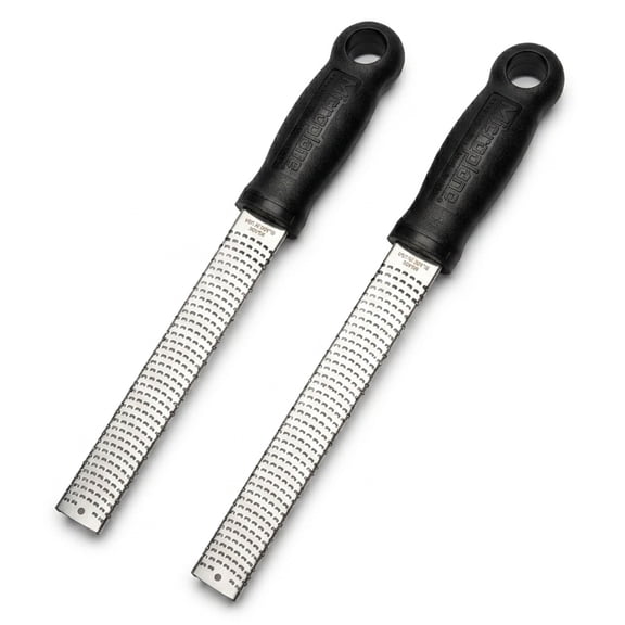 Microplane Classic Grater/Zester 2-Pack, Classic Black Handle
