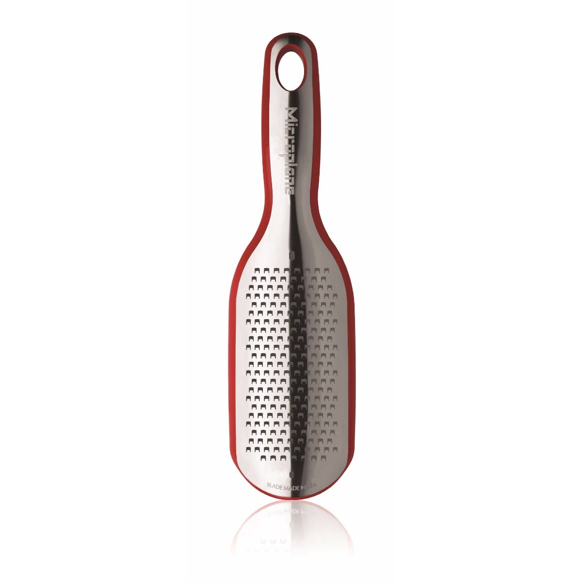Microplane Elite Series Zester Grater with Measuring Cup Blade Cover - Red