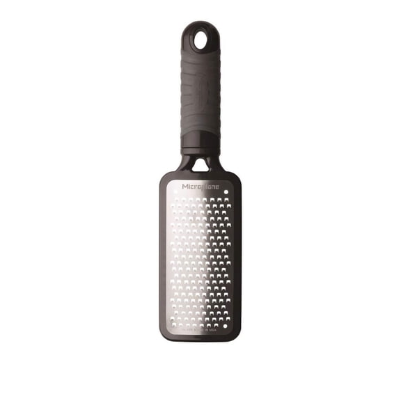 Microplane Home Series Coarse Grater - Hand-Held Paddle with Surgical-Grade Stainless Steel Blade for Cheese, Carrots, Chocolate