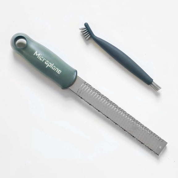 Microplane Home Series Zester and Cleaning Brush Set - Rosemary Green