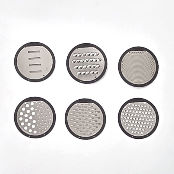 Microplane Mason Jar Lid Grater Set, 6-Piece, Ultra-Sharp USA-Made Blades, Fits Wide-Mouth Canning Jars