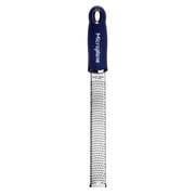 Microplane Premium Classic Zester Grater - Dark Blue, Ergonomic Handle, 1 Count, 12.6" x 1.38" x 1.18"