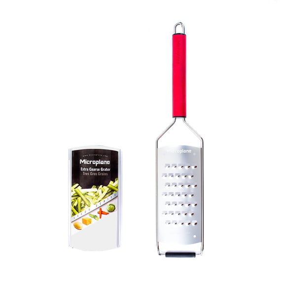Microplane Savor Series Extra Coarse Cheese Grater - Red