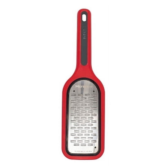 Microplane Select Series Ribbon Grater, Red UltraSharp Stainless Steel, Dishwasher Safe with Protective Cover