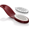 thumbnail image 1 of Microplane XL Pro 2-in-1 Foot File/Buffer System for Pedicures and Callus Remover for Cracked Heels Red, 1 of 4